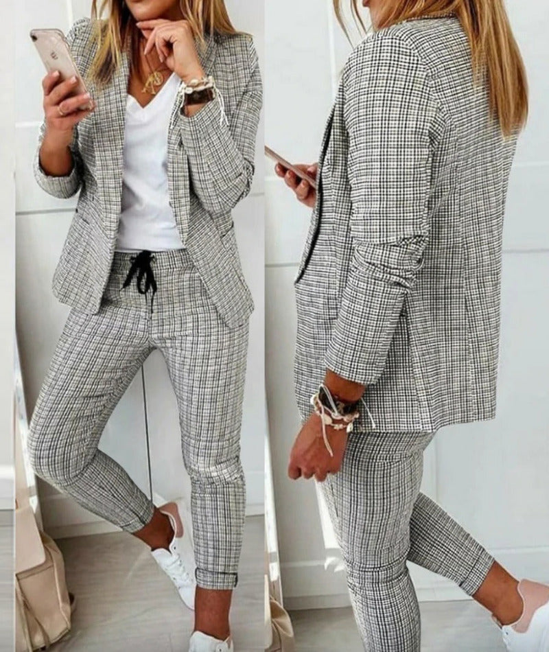 Anzug-Set Damen | Weite Hose & Taillierter Blazer 7