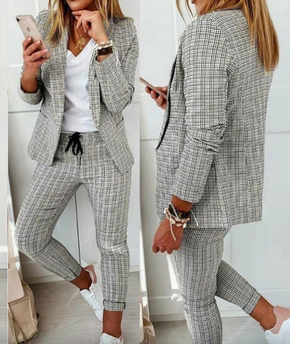 Anzug-Set Damen | Weite Hose & Taillierter Blazer 7