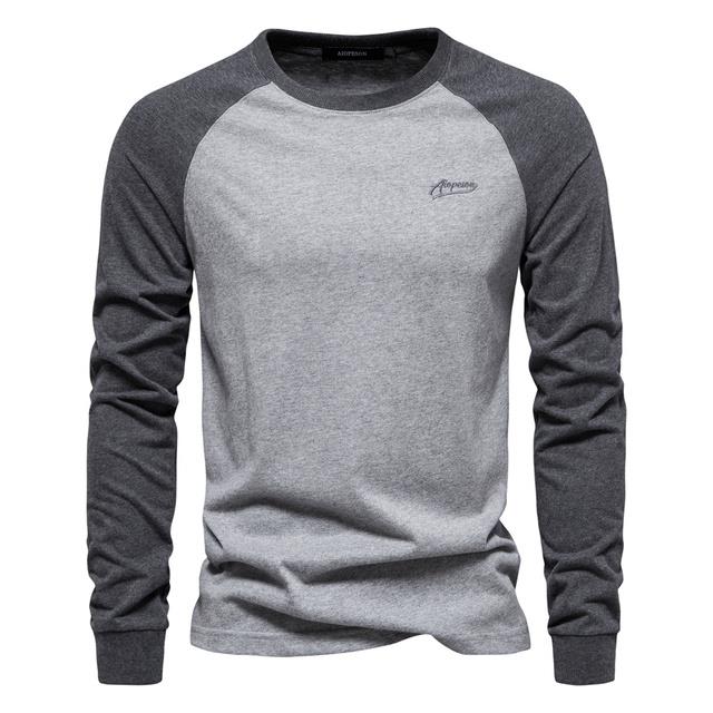 Langarmshirt Herren | Soft-Touch & Patchwork-Design 6