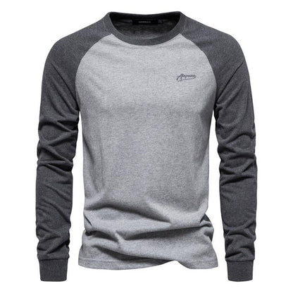 Langarmshirt Herren | Soft-Touch & Patchwork-Design 6