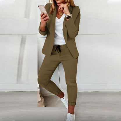 Anzug-Set Damen | Weite Hose & Taillierter Blazer 4