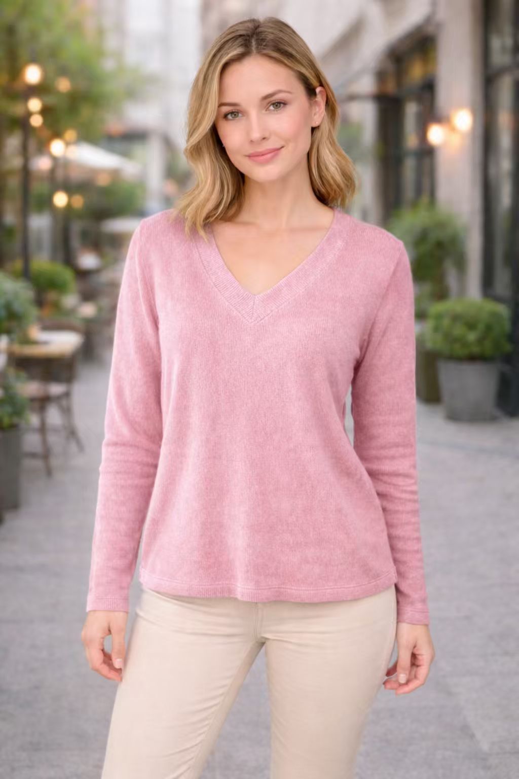 Strickpullover Damen | Vintage V-Ausschnitt & Wärmend 5