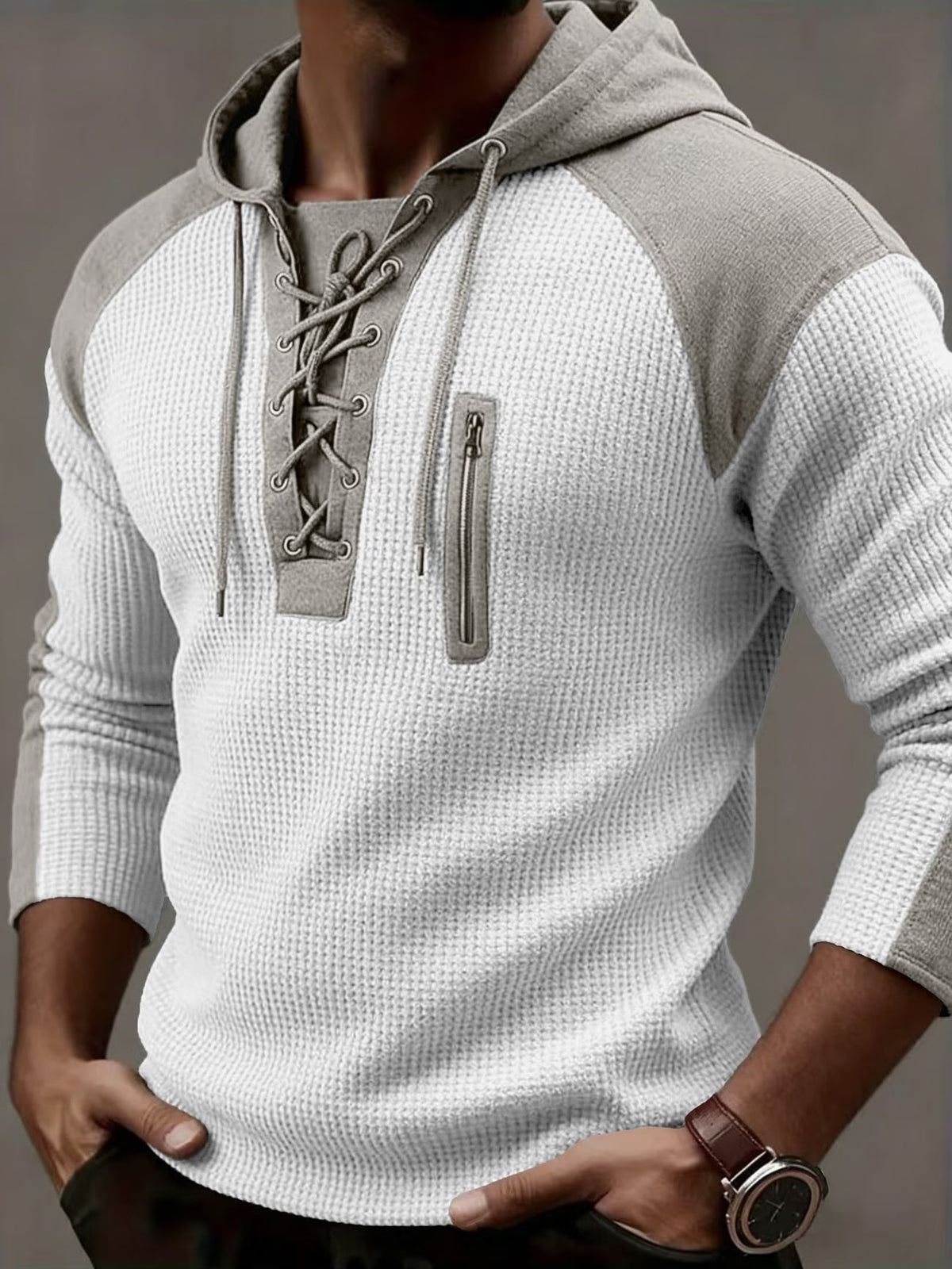 Hoodie Damen | Rippstrick & Kapuze 3