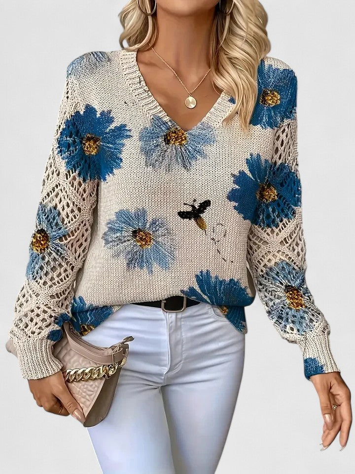 Pullover Damen | Florales Muster & Weicher Tragekomfort 1