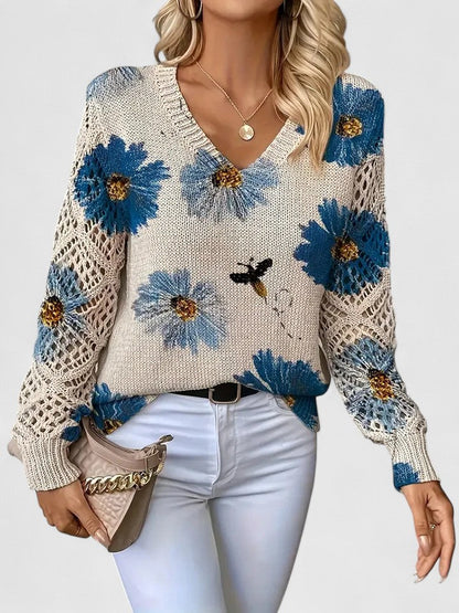 Pullover Damen | Florales Muster & Weicher Tragekomfort 1