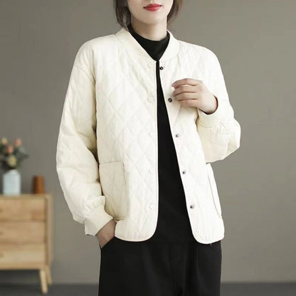 Steppjacke Damen | Knopfleiste & Taschen 5