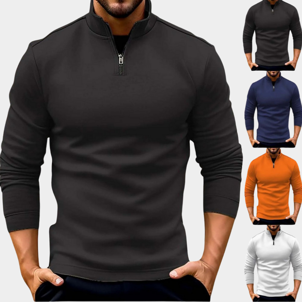 Pullover Herren | Viertelreißverschluss & Leichte Wärme 5
