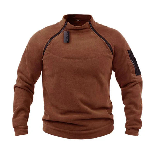 Herren Pullover mit Reißverschluss – Warmer Polar Fleece für Outdoor