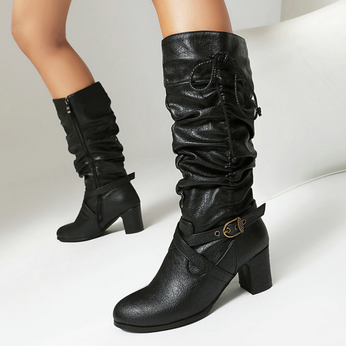 Stiefeletten Damen | Schnalle & Vintage-Look 7