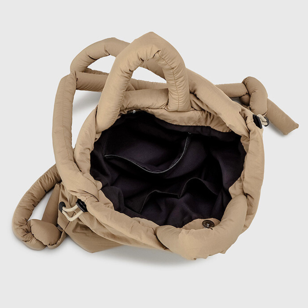 Damen Plüschtasche 2in1 Handtasche Rucksack Gepolstert 5