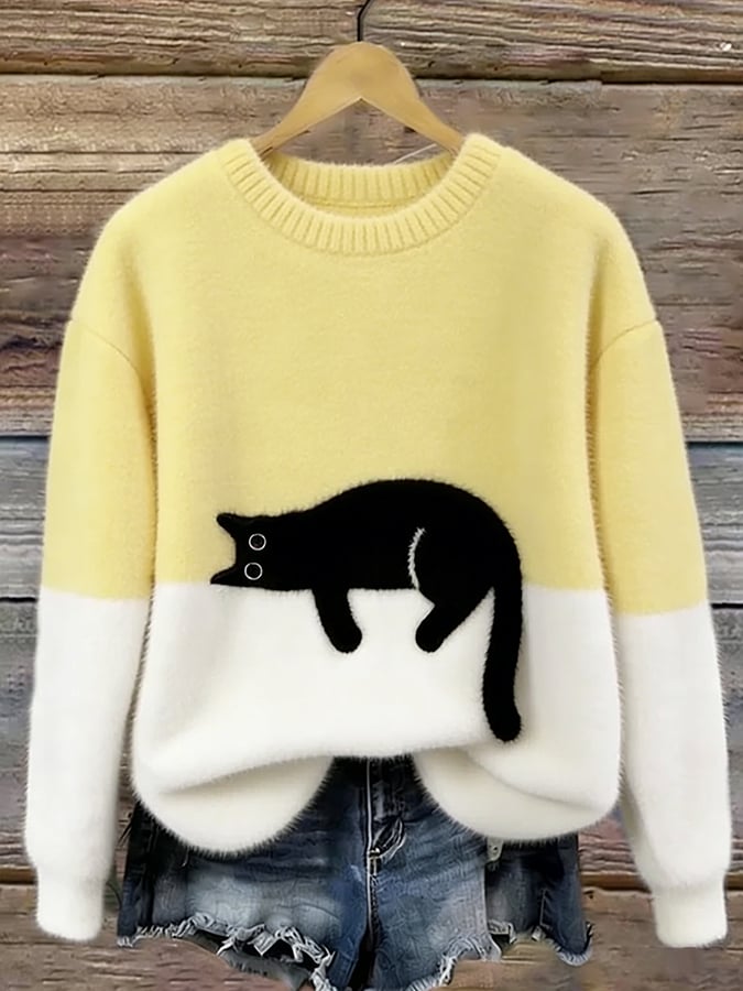 Pullover Damen mit Katzenmotiv | Weich & Kuschelig 5