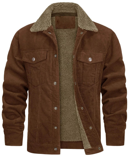 Herren Bomberjacke Sherpa-Futter Windschutz Kragen Taschen 8