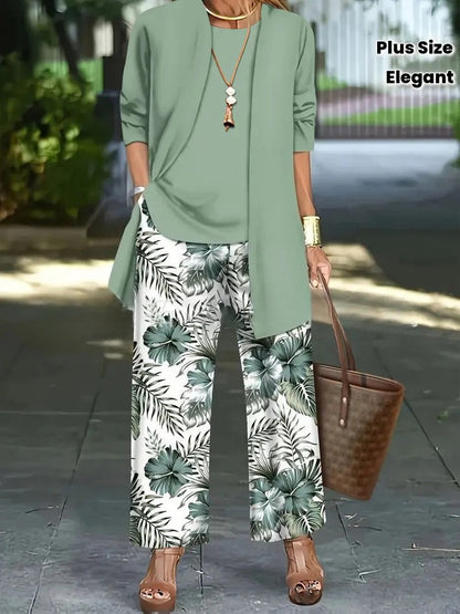 Cardigan Set Damen | 3-teilig mit Weste und Hose 33