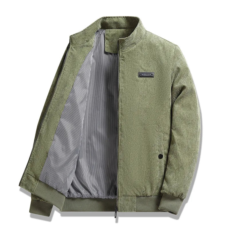 Herren Corduroy Jacke Gefüttert Workwear Übergangsjacke 4