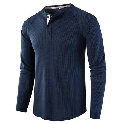 Herren Langarmhemd Knopfleiste Regular Fit Freizeithemd 8