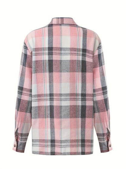 Hemdjacke Damen | Karo-Look & Oversize-Fit 6