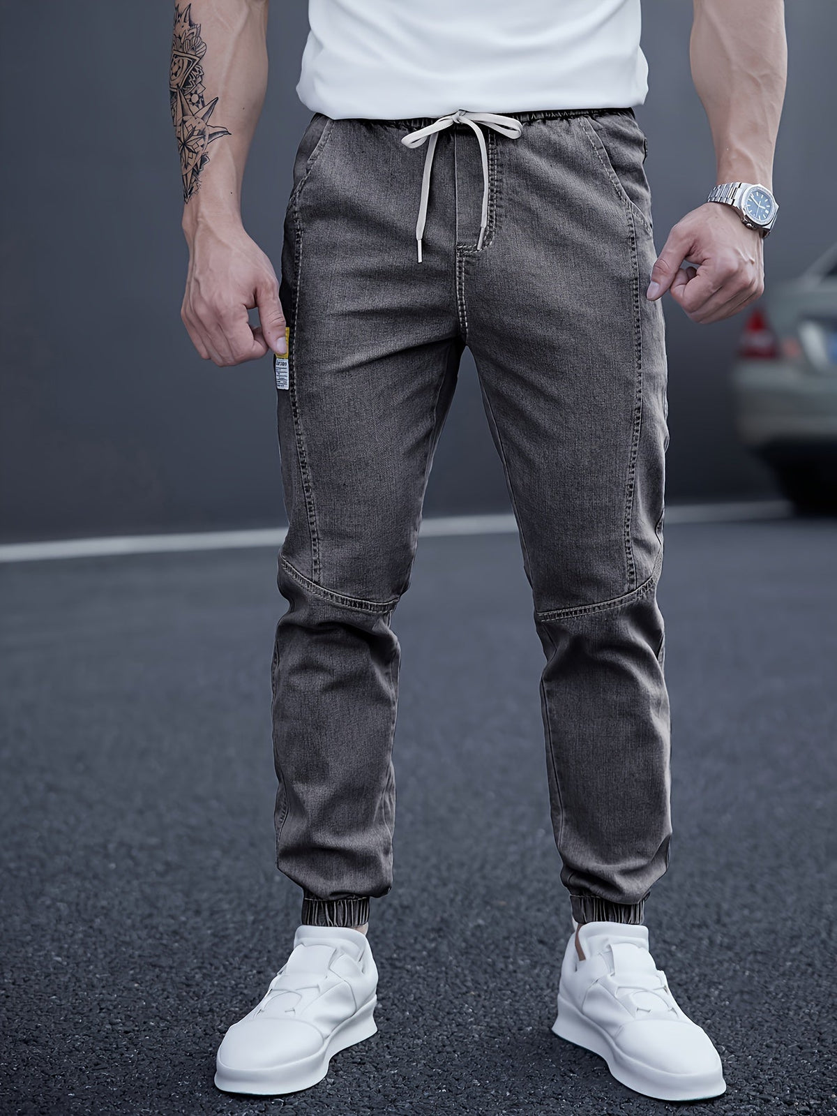 Jogger Jeans Herren | Elastischer Bund & Slim Fit 3