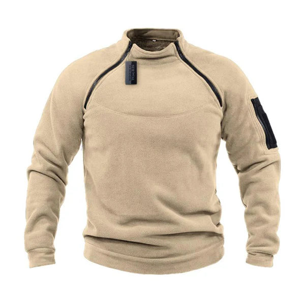 Herren Pullover mit Reißverschluss – Warmer Polar Fleece für Outdoor