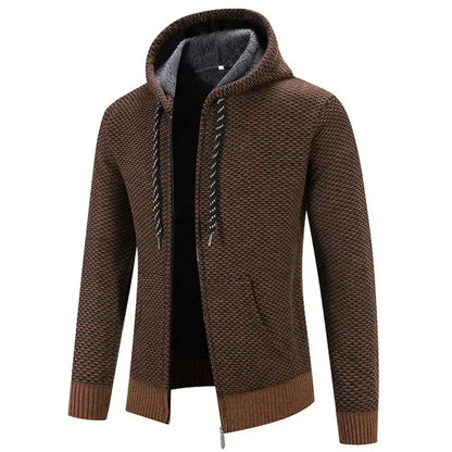 Strickjacke Herren | Wärmendes Innenfutter & Kapuze