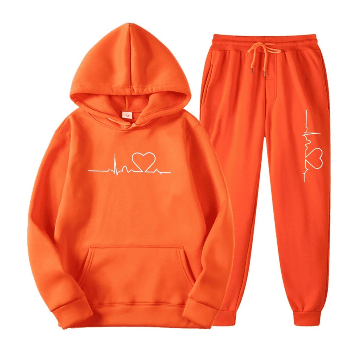 Jogginganzug Damen | Herzschlagmotiv & Bequeme Passform 3