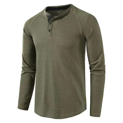 Herren Langarmhemd Knopfleiste Regular Fit Freizeithemd 1