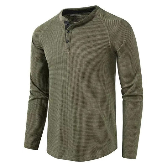 Herren Langarmhemd Knopfleiste Regular Fit Freizeithemd 1