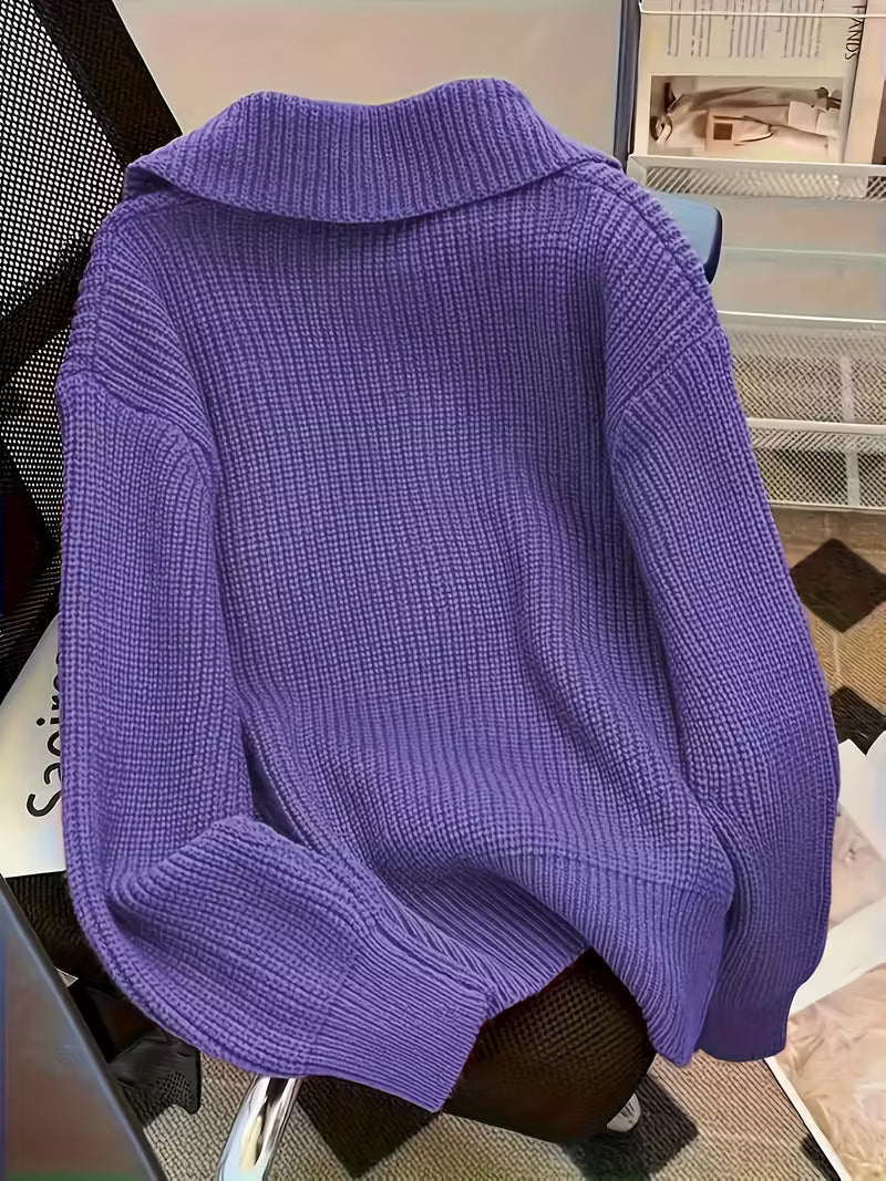 Strickpullover Damen | Mit Großen Knöpfen 10