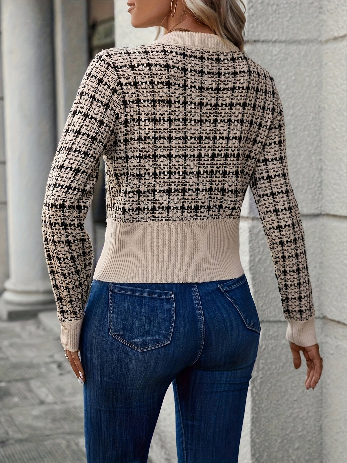 Strickjacke Damen | Eleganter Kurzer Schnitt 2