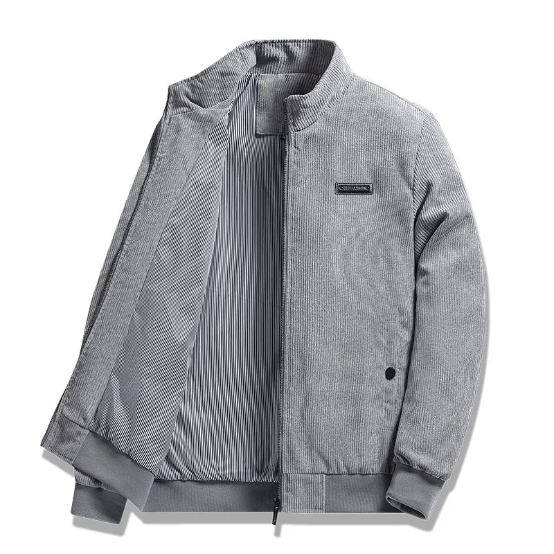 Herren Corduroy Jacke Gefüttert Workwear Übergangsjacke 2