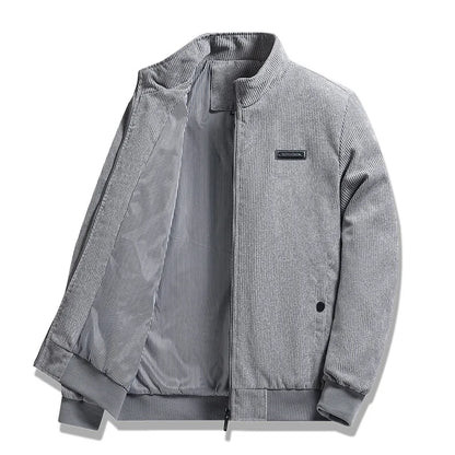 Herren Corduroy Jacke Gefüttert Workwear Übergangsjacke 2