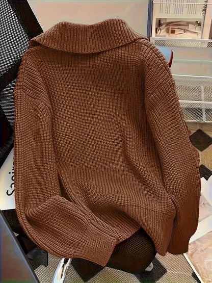 Strickpullover Damen | Mit Großen Knöpfen 9
