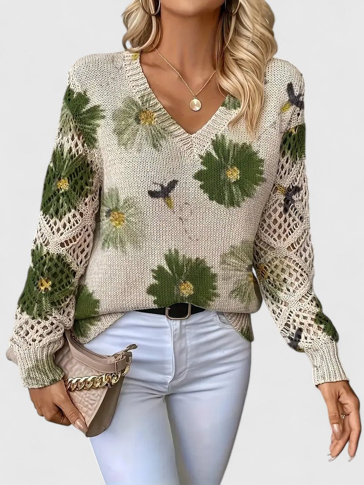 Pullover Damen | Florales Muster & Weicher Tragekomfort 7