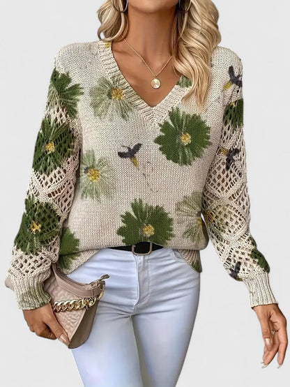 Pullover Damen | Florales Muster & Weicher Tragekomfort 7