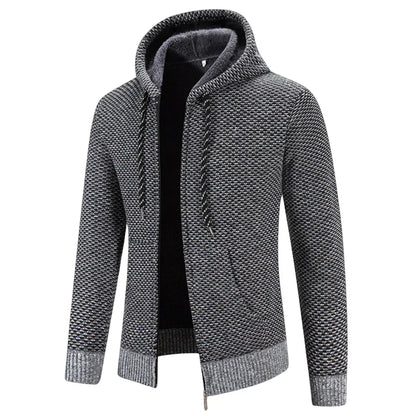 Strickjacke Herren | Wärmendes Innenfutter & Kapuze