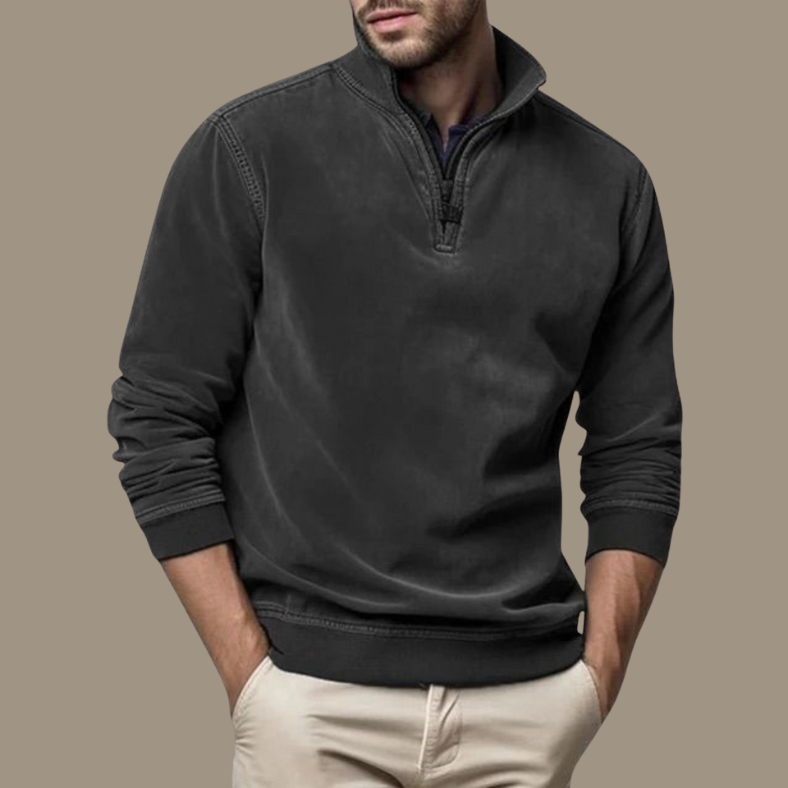 Pullover Herren mit Reißverschluss | Warm & Bequem im Winter 1