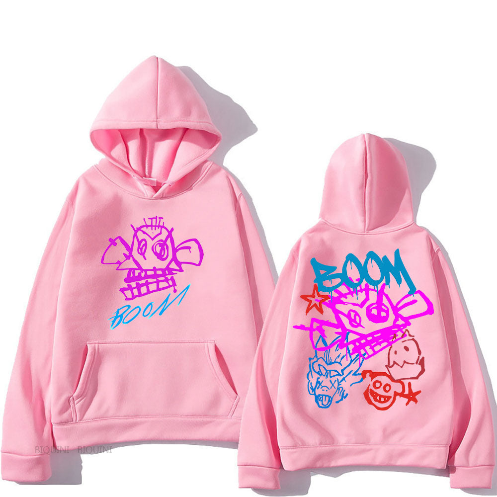 Hoodie Damen Langarm | Cartoon Print 7
