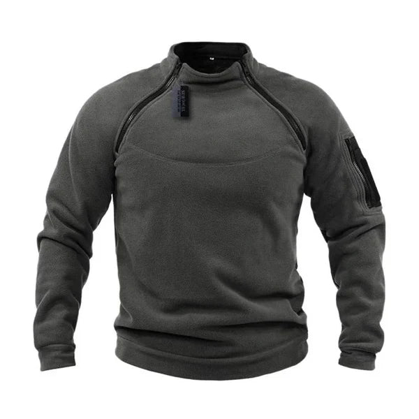 Herren Pullover mit Reißverschluss – Warmer Polar Fleece für Outdoor