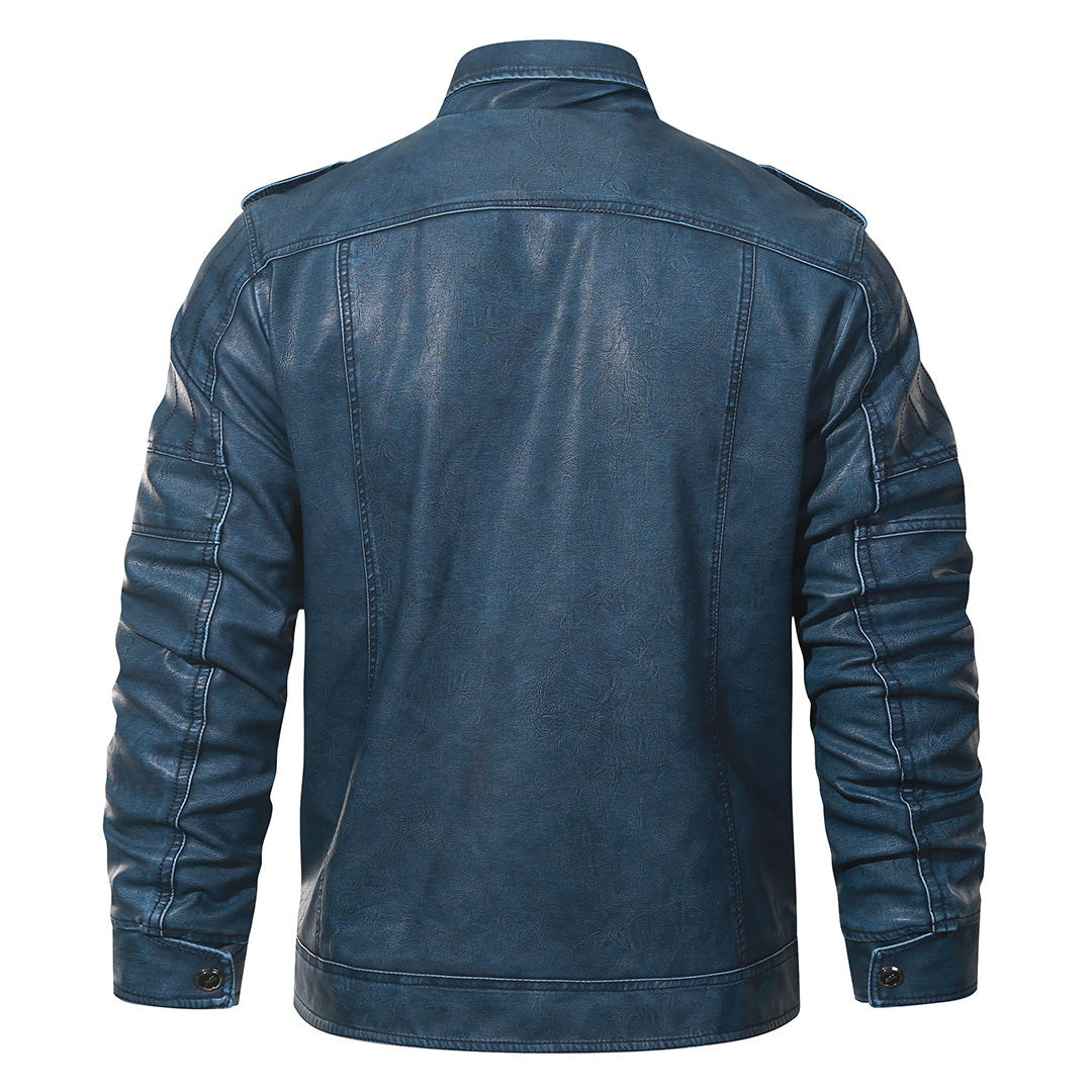 Herren Bikerjacke Wasserdicht Kratzfest Regular Fit Jacke 3