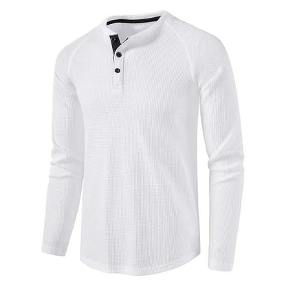 Herren Langarmhemd Knopfleiste Regular Fit Freizeithemd 2