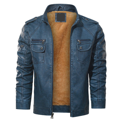 Herren Bikerjacke Wasserdicht Kratzfest Regular Fit Jacke 1