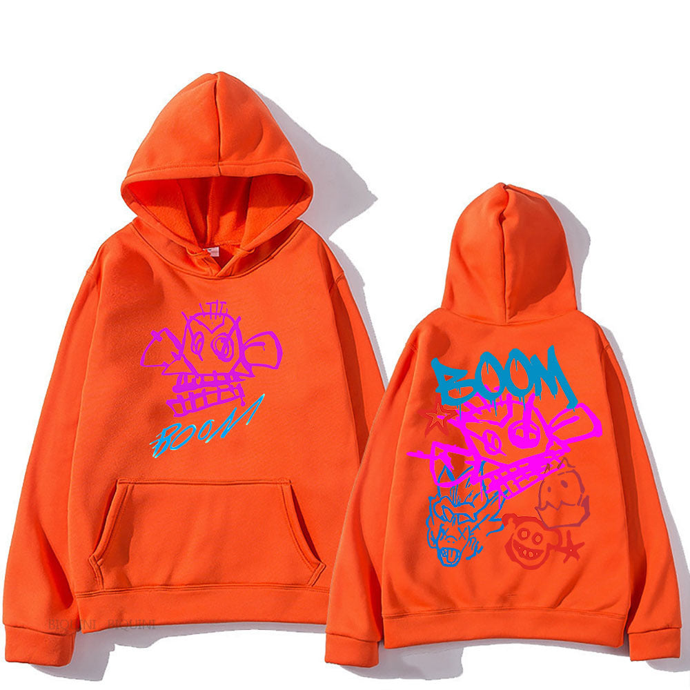Hoodie Damen Langarm | Cartoon Print 8