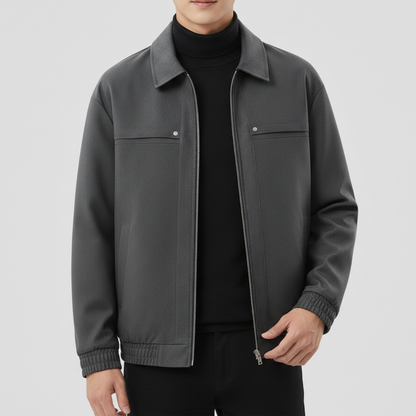 Herren Bomberjacke Strukturierter Kragen Regular Fit 10