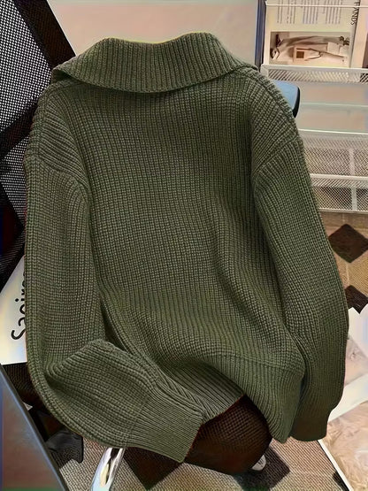 Strickpullover Damen | Mit Großen Knöpfen 8