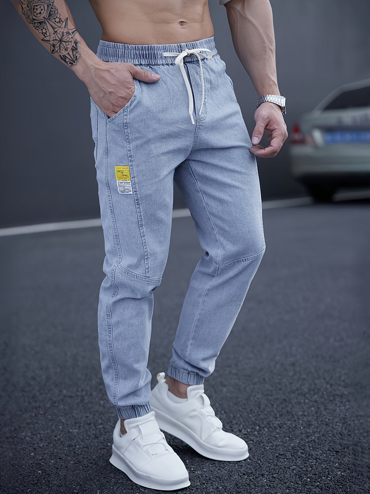 Jogger Jeans Herren | Elastischer Bund & Slim Fit 4