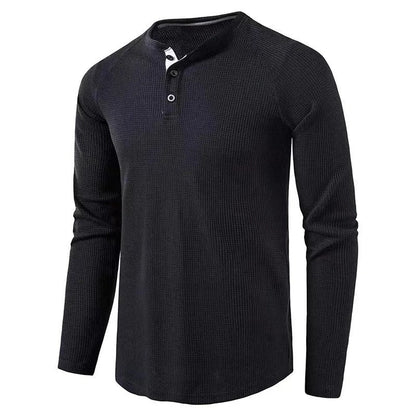 Herren Langarmhemd Knopfleiste Regular Fit Freizeithemd 5