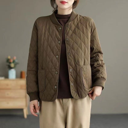 Steppjacke Damen | Knopfleiste & Taschen 2