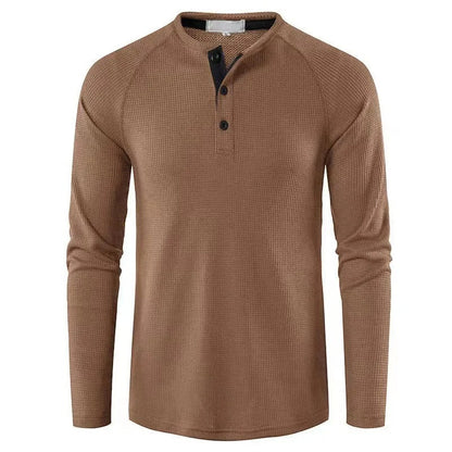 Herren Langarmhemd Knopfleiste Regular Fit Freizeithemd 6