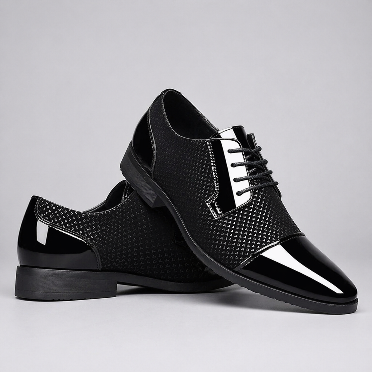 Herren Oxford Schnürschuhe Elegante Spitze Businessschuhe 3