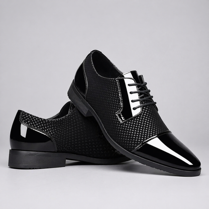 Herren Oxford Schnürschuhe Elegante Spitze Businessschuhe 3