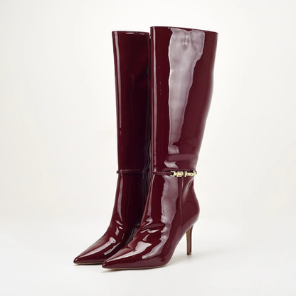 Schnallenstiefeletten Damen | Eleganter Spitzer Zehenbereich 1